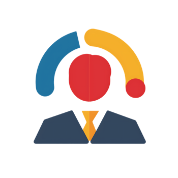 hr software colored flat icon against transparent background png