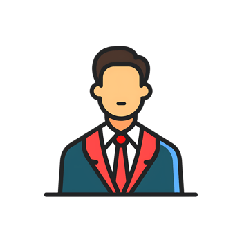 Lawyer icon against transparent background generated by Ai png