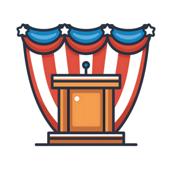 Inauguration icon against transparent background Generated by Ai png
