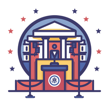 Inauguration icon against transparent background Generated by Ai png