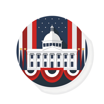 Inauguration icon against transparent background Generated by Ai png