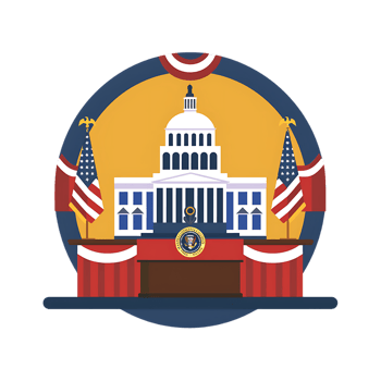 Inauguration icon against transparent background Generated by Ai png