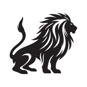 Lion silhouette vectors illustration
