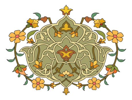 Vintage floral calligraphic floral vignette scroll corners ornamental design elements black and color set isolated illustration vector