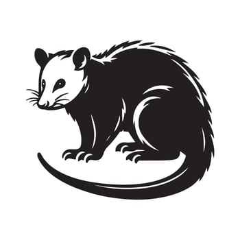 Possum silhouette vectors illustration