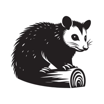 Possum silhouette vectors illustration