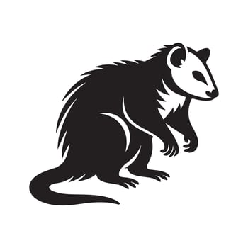 Possum silhouette vectors illustration