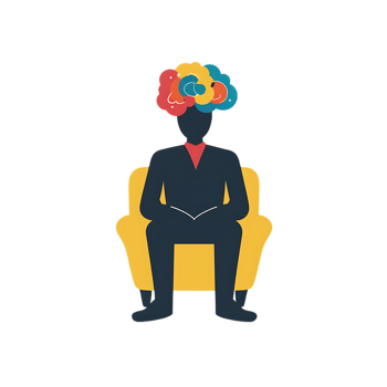 Psychologist icon against transparent background png