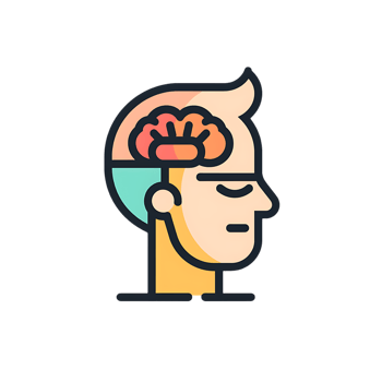 Psychologist icon against transparent background png