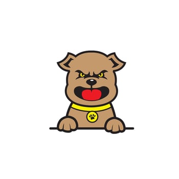 cute cartoon dog vector
