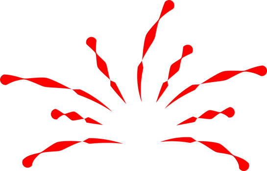 Firework party decoration png
