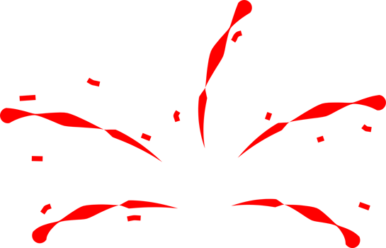 Firework party decoration png