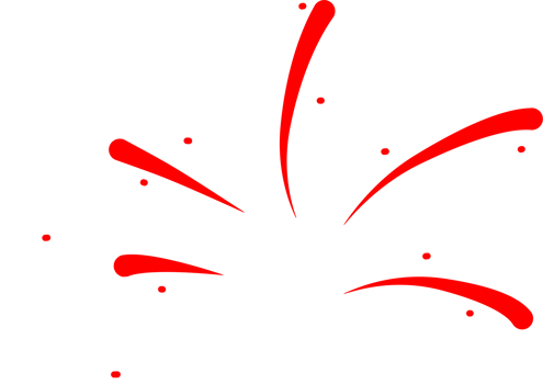 Firework party decoration png