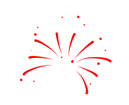 Firework party decoration png