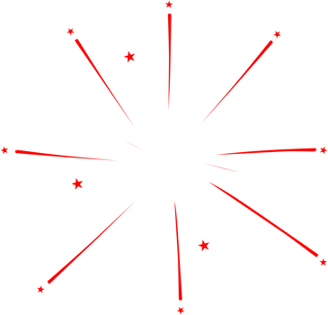 Firework party decoration png