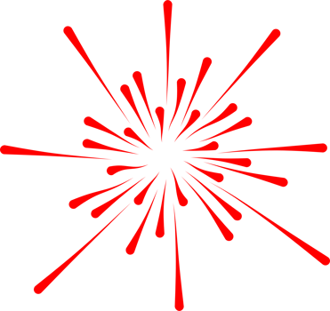 Firework party decoration png