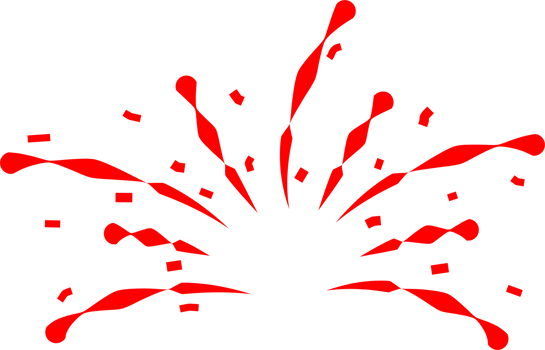 Firework party decoration png