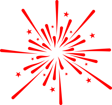 Firework party decoration png