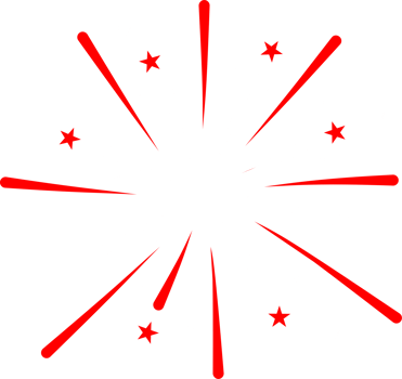 Firework party decoration png