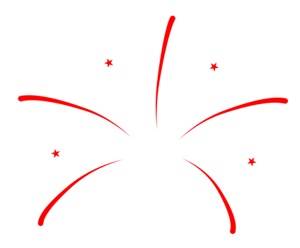 Firework party decoration png