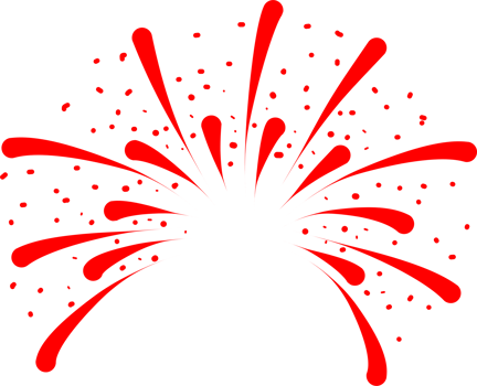 Firework party decoration png