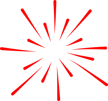 Firework party decoration png