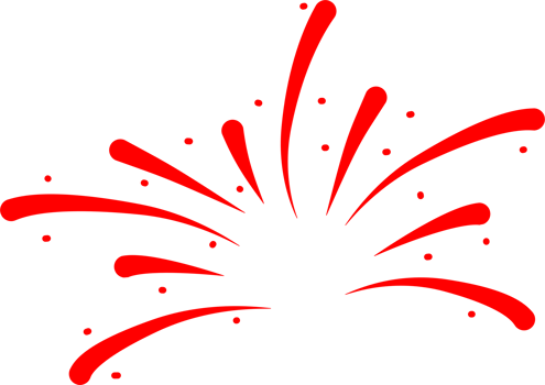 Firework party decoration png