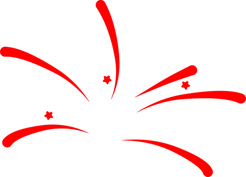 Firework party decoration png