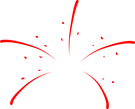 Firework party decoration png