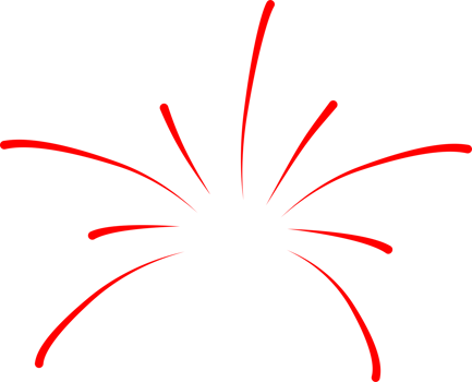 Firework party decoration png