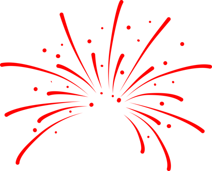 Firework party decoration png
