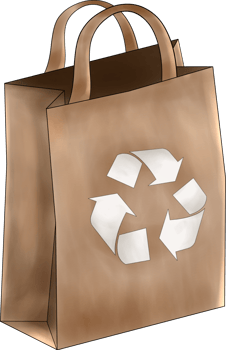 Textured Recyclable Bag png