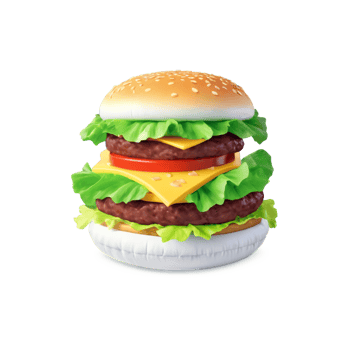 National Cheeseburger Day isolated on transparent background png