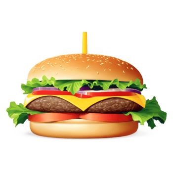 National Cheeseburger Day isolated on transparent background png