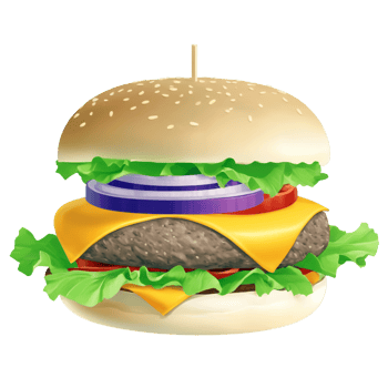National Cheeseburger Day isolated on transparent background png