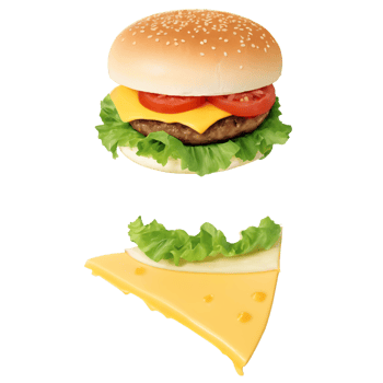 National Cheeseburger Day isolated on transparent background png