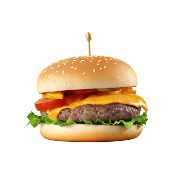 National Cheeseburger Day isolated on transparent background png