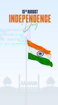15th August Indian Independence Day 78th Celebration vector