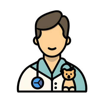 Veterinarian icon against transparent background generated by Ai png