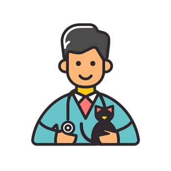 Veterinarian icon against transparent background generated by Ai png