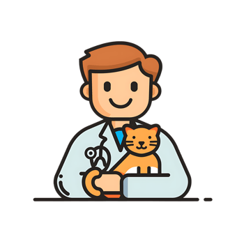 Veterinarian icon against transparent background generated by Ai png