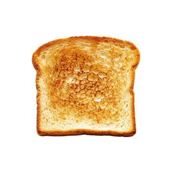 Toast bread against transparent background generated by Ai png
