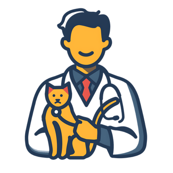 Veterinarian icon against transparent background generated by Ai png