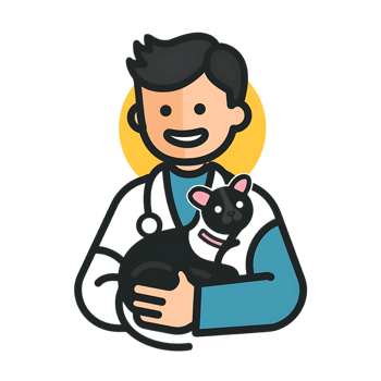 Veterinarian icon against transparent background generated by Ai png