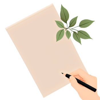 Letter writing day isolated on transparent background png