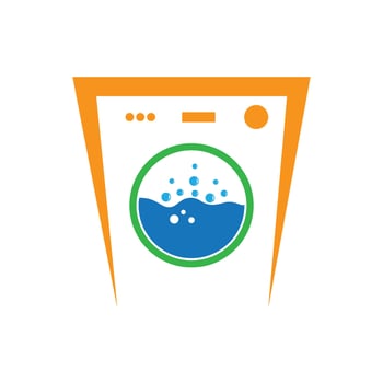 Laundry logo images illustration vector
