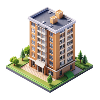 Beautiful High Quality 3d Isometric View Image Isolated on Transparent Background png