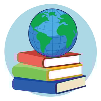 international literacy day illustration vector