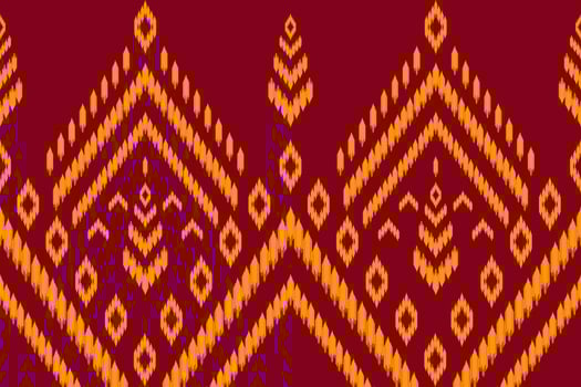 Abstract ikat geometric seamless pattern. Abstract ikat geometric pattern style. ikat geometric design for background, wallpaper, textile, fabric, clothing, embroidery, print vector
