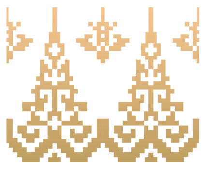 motif design pattern on Indonesian Riau Malay songket woven cloth, pucuk rebung , good for use for songket cloth, clothing motifs, banners png